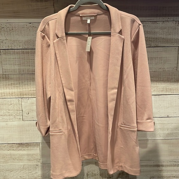 1X Maurices no button blush light pink colored blazer. - Picture 1 of 10